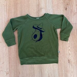 Little & Lively avocado bamboo sweater 3T-4T like new